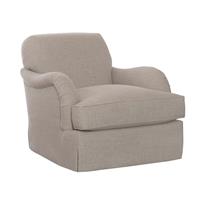 Crowley Skirted Swivel Chair