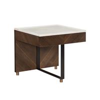 Strut Side Table - Stone Top