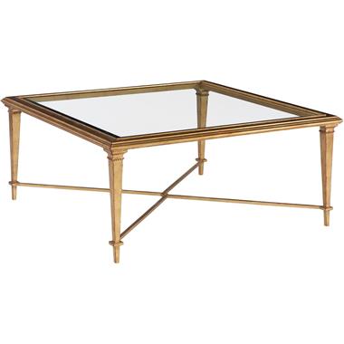 Bristol Square Cocktail Table Gold Leaf