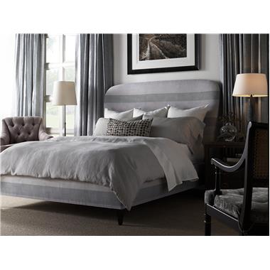 HC4582-10 Ashbury King Bed with HC4502-10 Upholstered Side and Foot Rail, HC2651-01 Stewart Arm Chair Room Scene