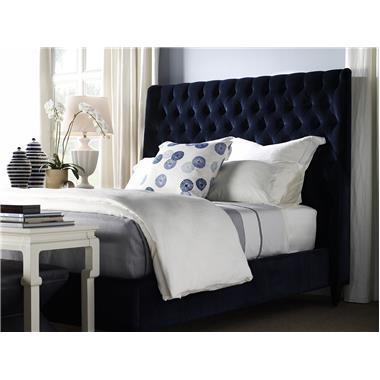 HC4521-10 Hattie Tufted Headboard with Upholstered Bed Rails and HC9759-51 Ceylon Made To Measure Console.