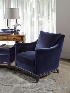 Room Scene: HC9509-24 Jules Chair and HC9509-29 Jules  Ottoman