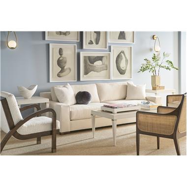 Room Scene: HC4400-02 Vistage Medium Sofa shown in optional River Rock finish, in fabric HC272-
11, standard throw pillows in HC401-10 with optional HC970-96 Round Pillow in fabric
HC2948-68, HC8530-23 Hansel Chair shown in standard Truffle finish and in fabric
HC178-12, HC8534-23 Wallace Chair shown in standard Wallace finish and in leather
HC9004-92, HC176-51 Hutton M2M® Cocktail Table shown in optional Chalk finish
with COV Ash top in optional Lynx finish with Antique Brass collars and HC177-51
Hutton M2M® Side Table shown in optional Chalk paint with Antique Brass collars.