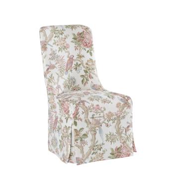 Evelyn Kick Pleat Skirted Dining Side Chair