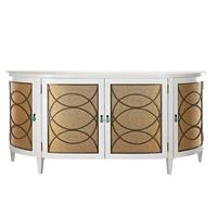 Duchamp Demilune Sideboard W/ Wood Top