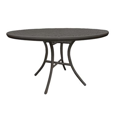 Haret Outdoor Round Dining Table - Smoke Grey
