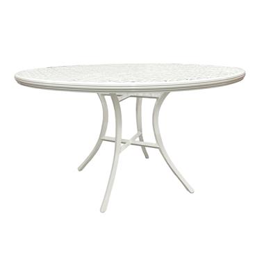 Haret Outdoor Round Dining Table - Cloud White 