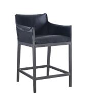 Gunnison Counter Stool - Black Leather