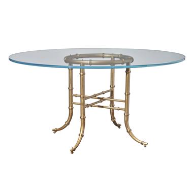 Bask Center / Dining Table - 60" Glass Top